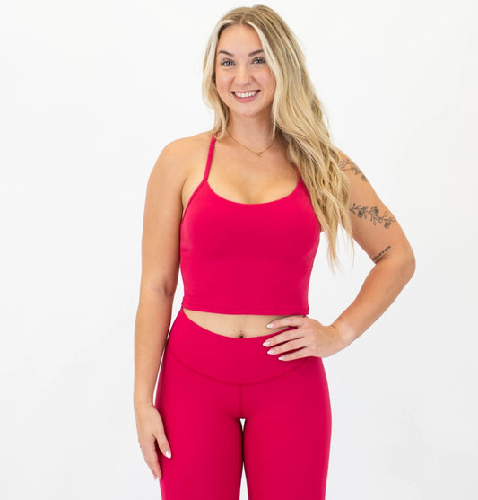 X Back Cami Crop Tank