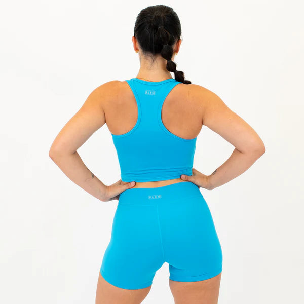 Racerback Crop Tank - Fitted - Hawaiian Ocean