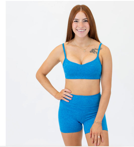 Revolve Sports Bra - Heather Skydiver
