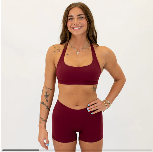 Halter Bra - Cabernet