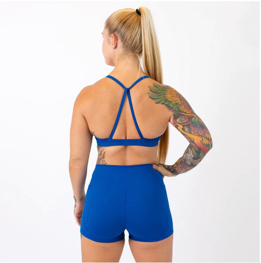 Loop Back Sports Bra - Cobalt