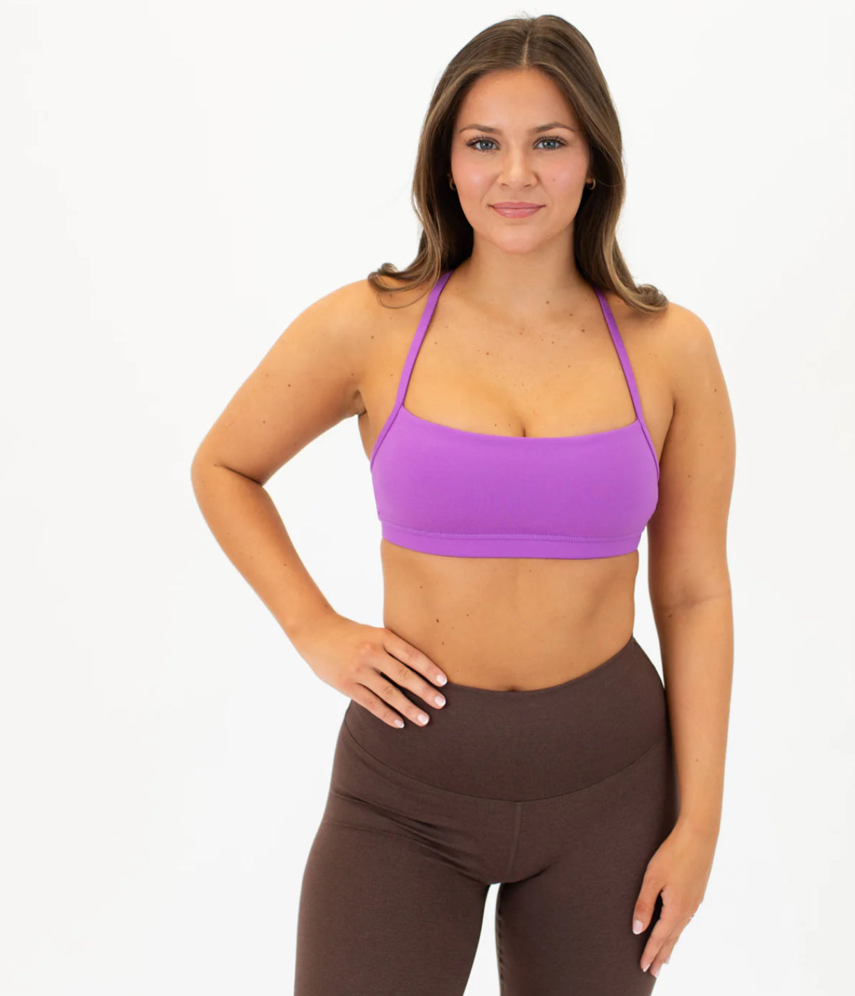 Neon Purple Chloe Sports Bra