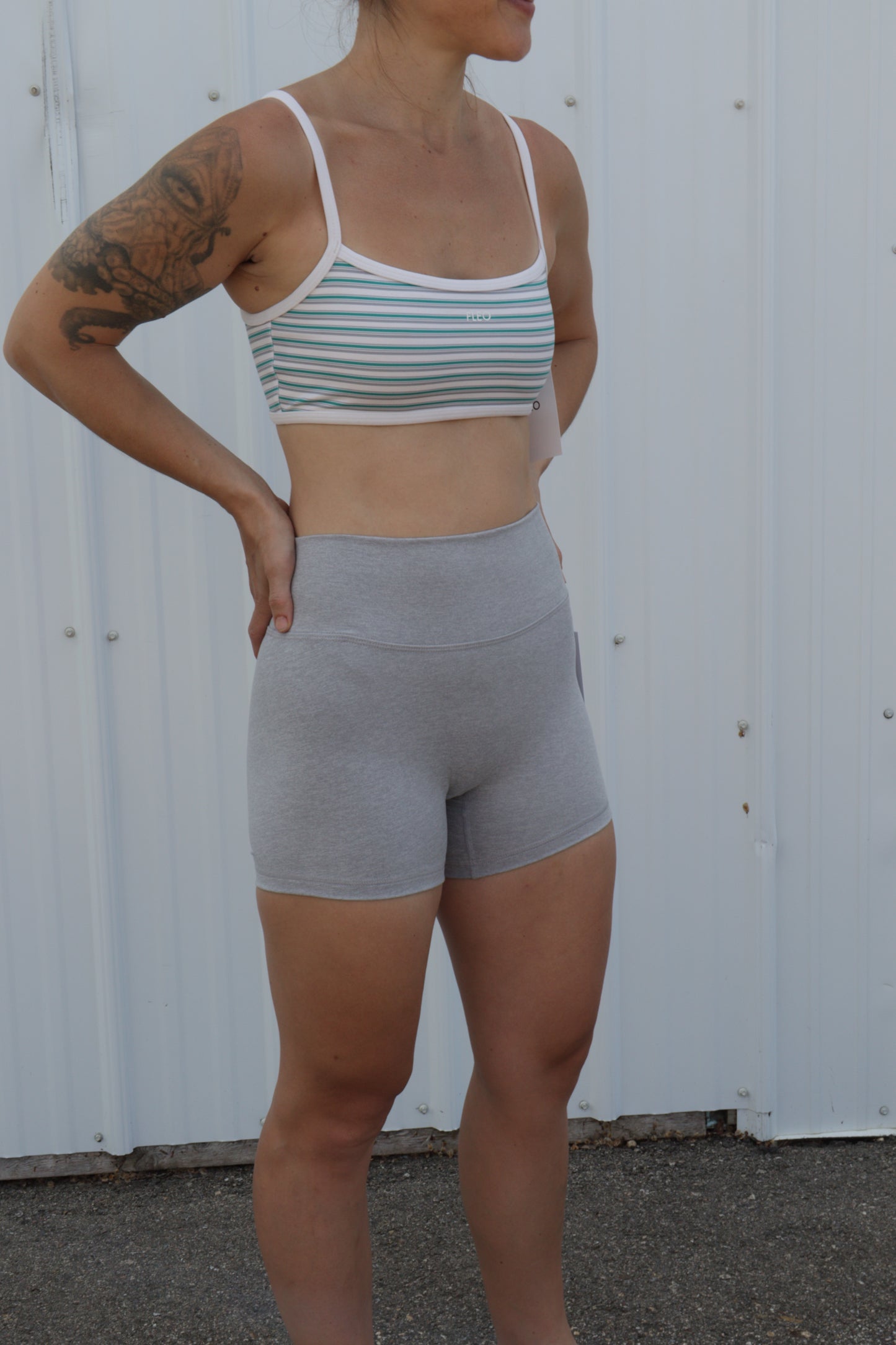 Lane Sports Bra - Medium Support - Sculpt Stripe