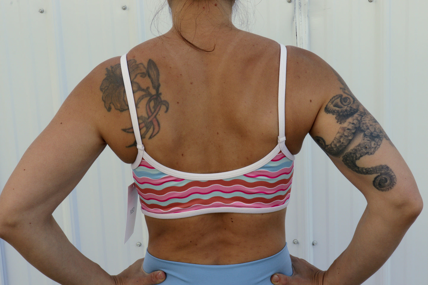 Lane Sports Bra - Medium Support - Wavy Stripe