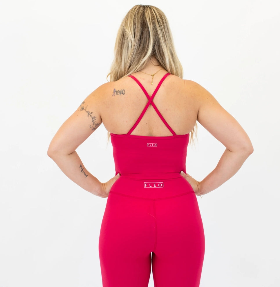 X Back Cami Crop Tank