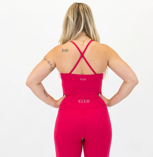 X Back Cami Crop Tank