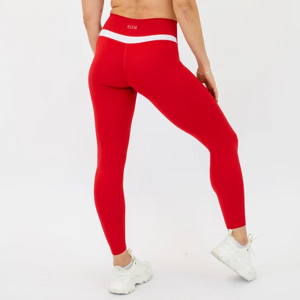 Double Take Legging 25" - NFS - Higher Rise - Salsa + White