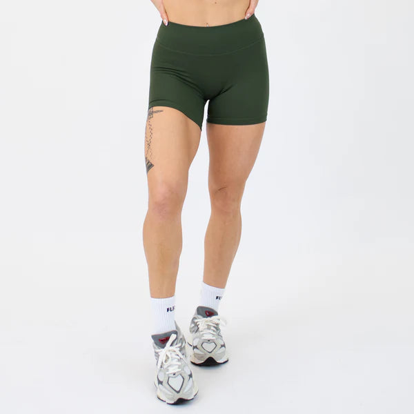 Smoothsculpt Uplift V Back Shorts - 5” - Kombu Green