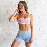 Lane Sports Bra - Medium Support - Wavy Stripe