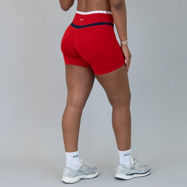 Tier Short 6" - No Front Seam - High Rise - Salsa Multi